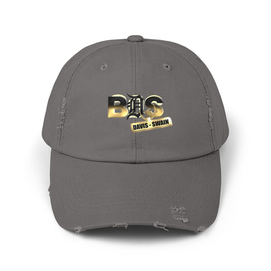 BDS Chain Logo - Unisex Distressed Hat (Gray)