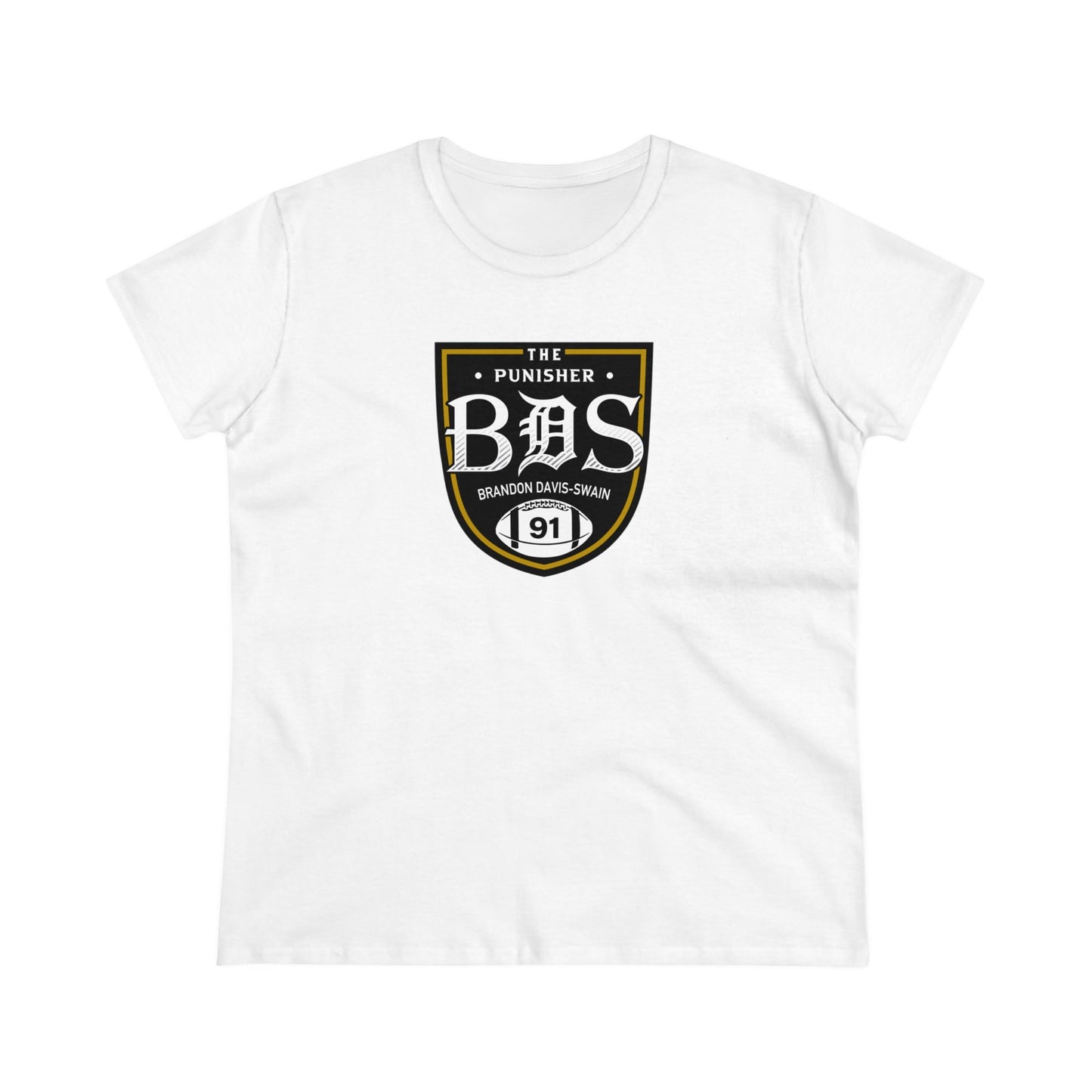 BDS Logo - Women's Cotton Crew Tee (White)