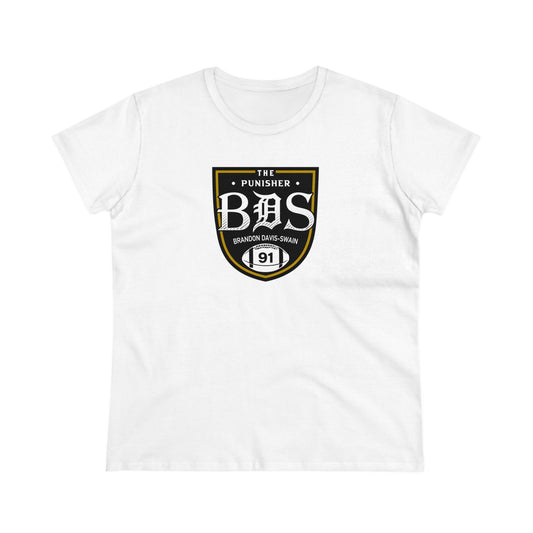 BDS Logo - Women's Cotton Crew Tee (White)