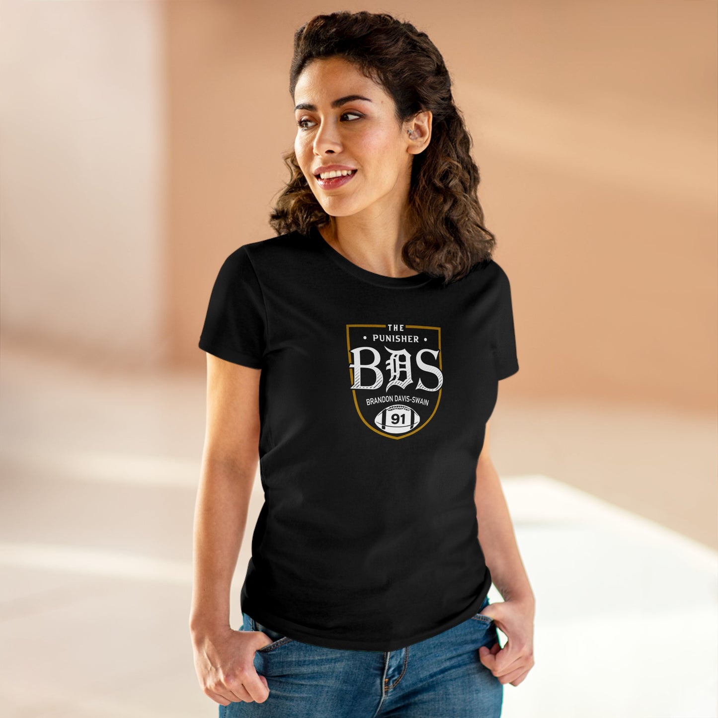 BDS Logo - Women's Cotton Crew Tee (White)