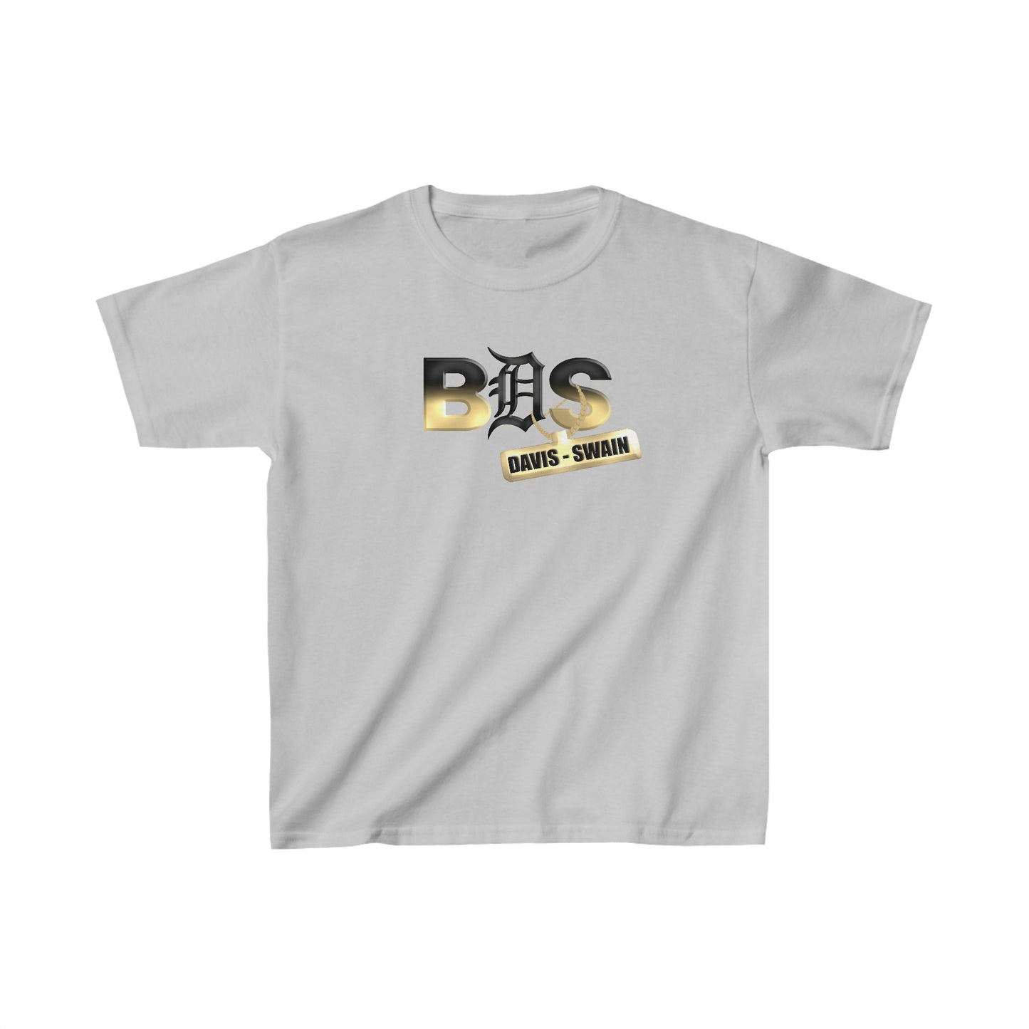 BDS Chain Logo - Kids Cotton Crew Tee (Gray)