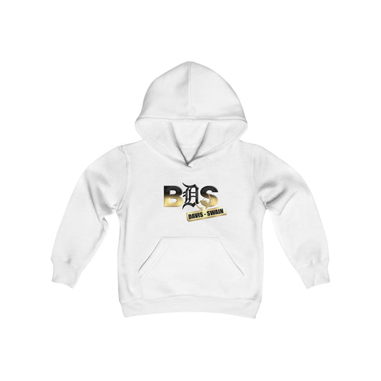 BDS Chain Logo - Kids Hoodie (White)