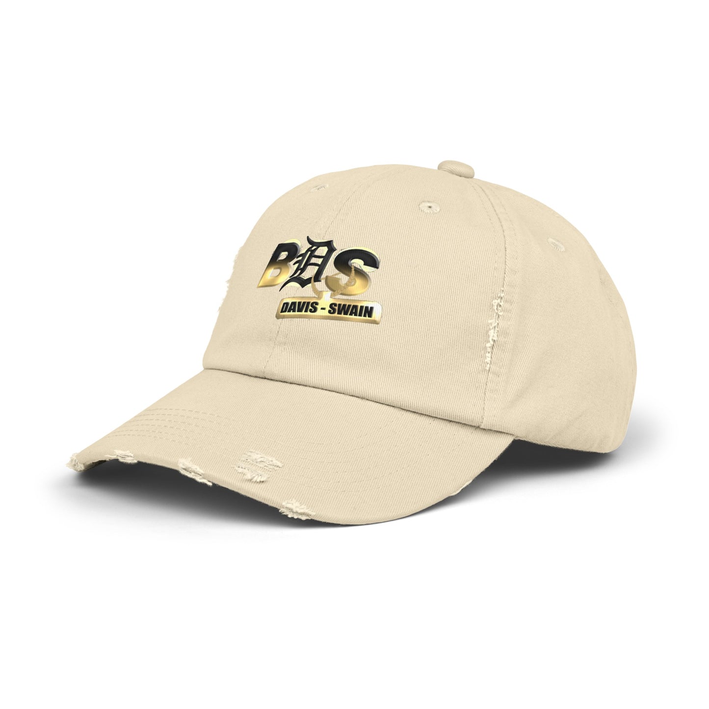 BDS Chain Logo - Unisex Distressed Hat (Tan)